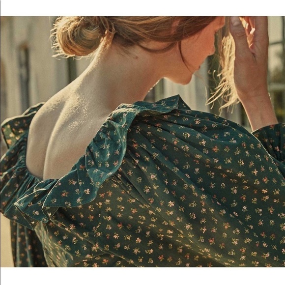 NWT Doen Zarina Dress in Forest Parc Monceau - Picture 3 of 14